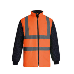Fluo Quilted Jacket with Zip-Off Sleeves